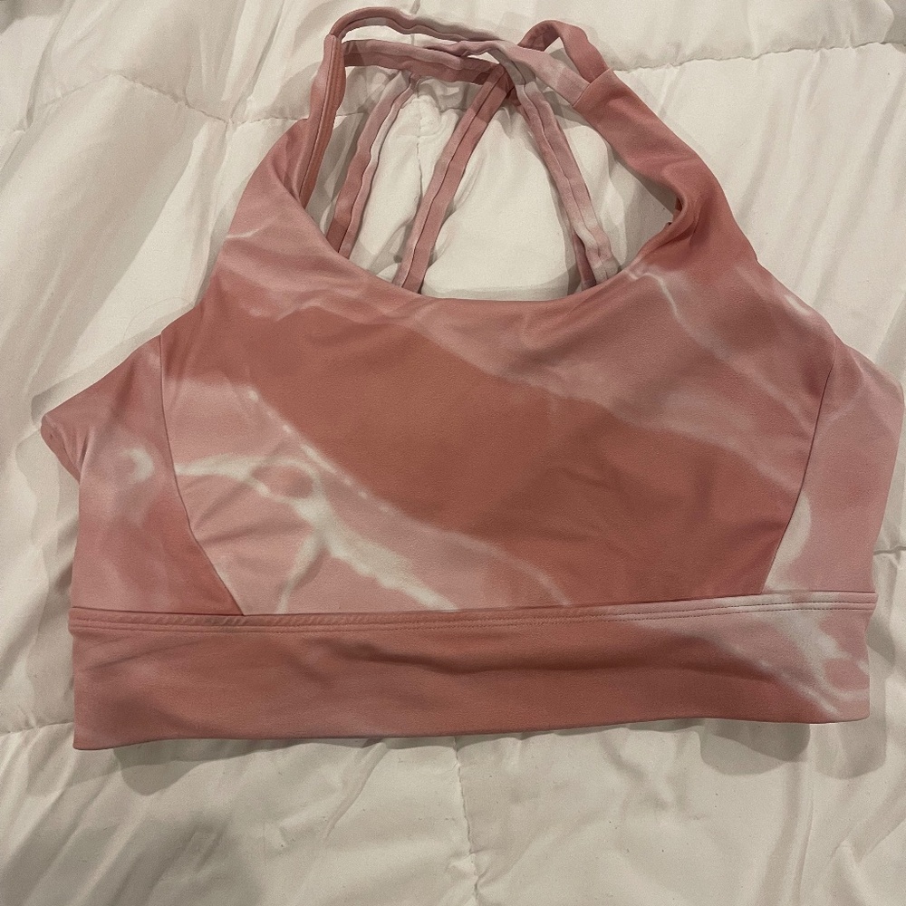 Buffbunny rose quartz revolution sports bra